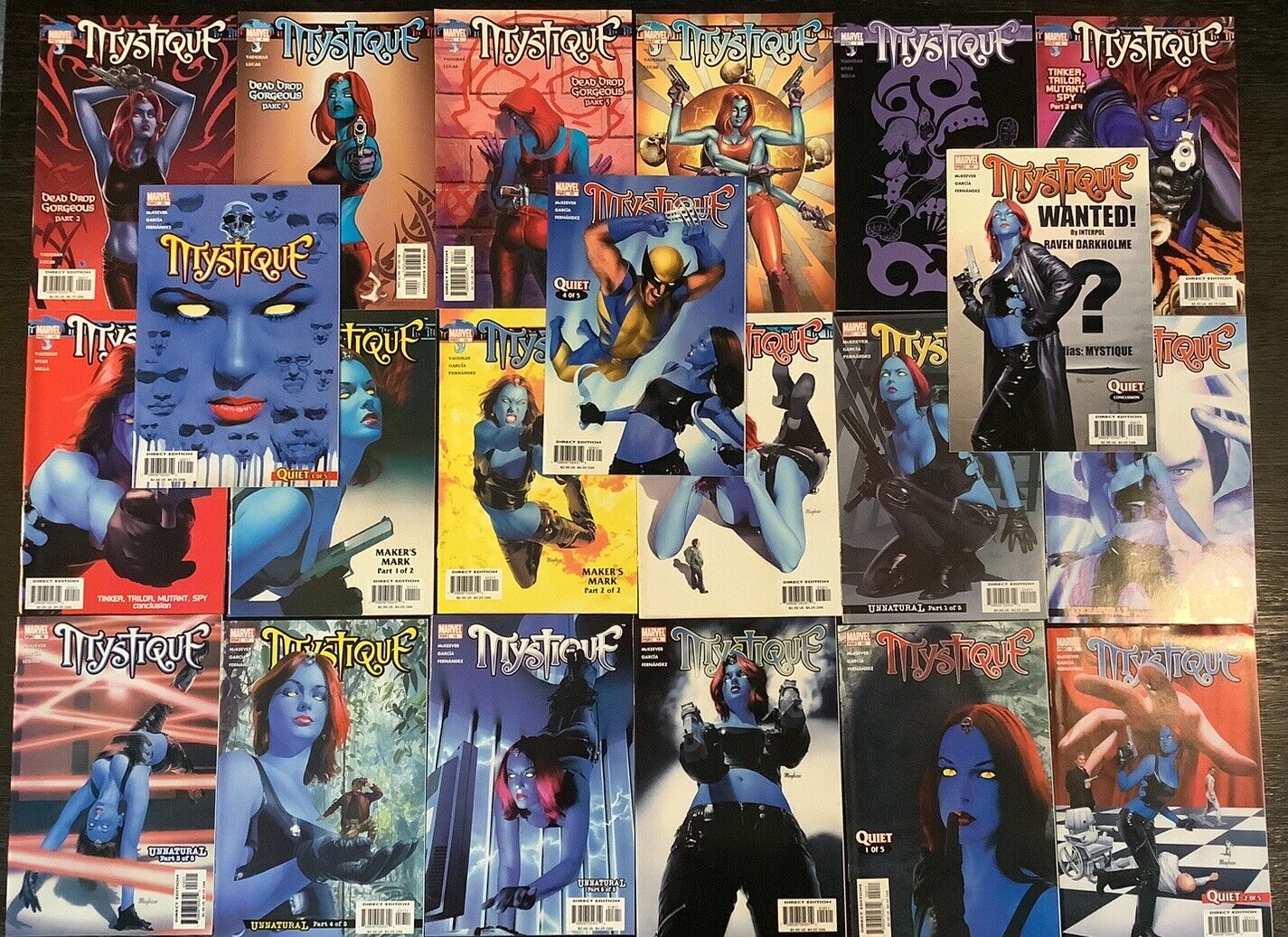 Mystique #2,4-8,10-24 Marvel 2003-05 Comic Books