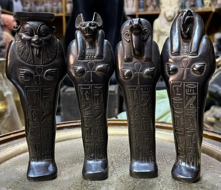Buy 3 & Get 1 Free - 4 Egyptian Pharaonic Statues for Bastet, Bes, Apep & Thoth