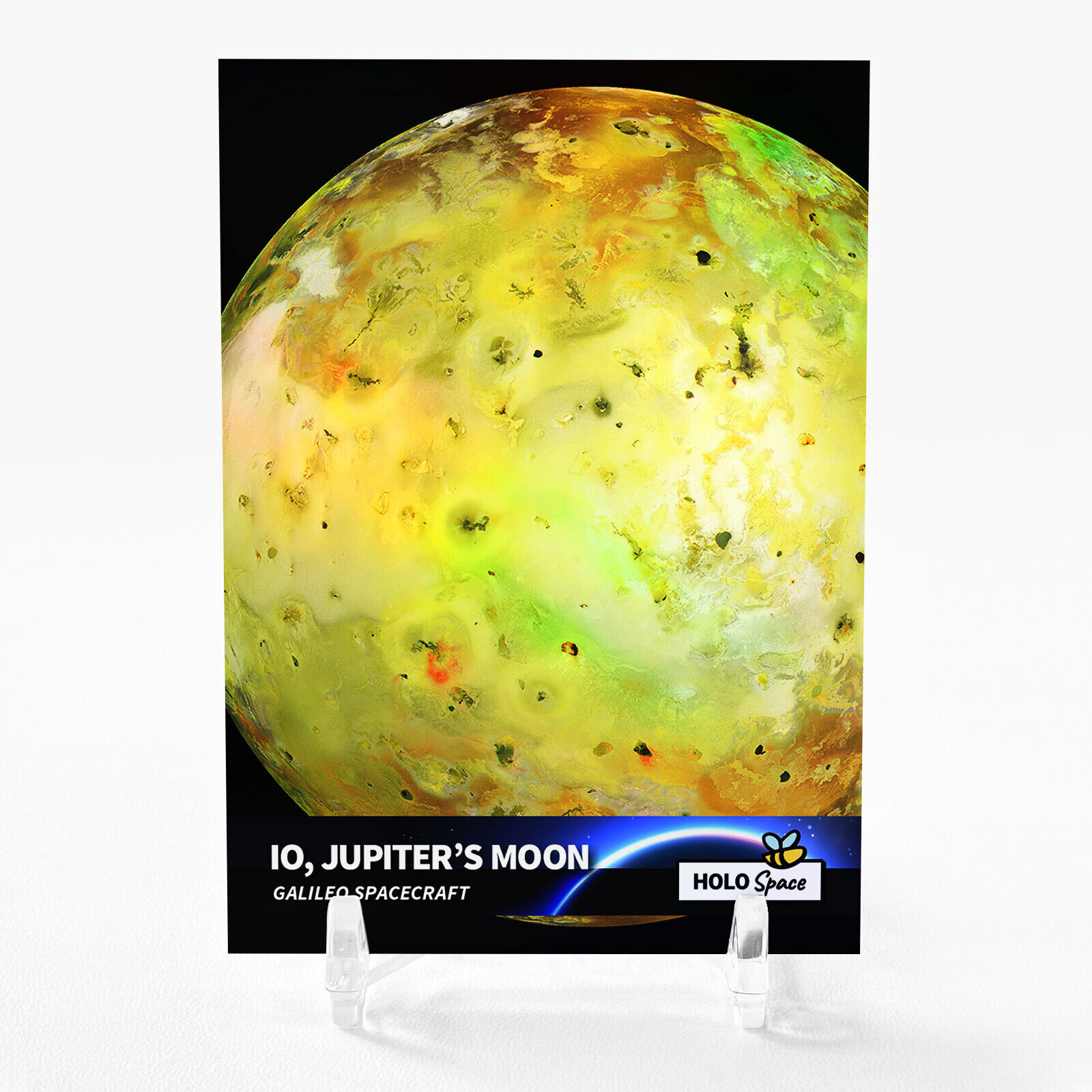 IO, JUPITER\'S MOON Card 2023 GleeBeeCo Galileo Spacecraft Holographic #PGL6