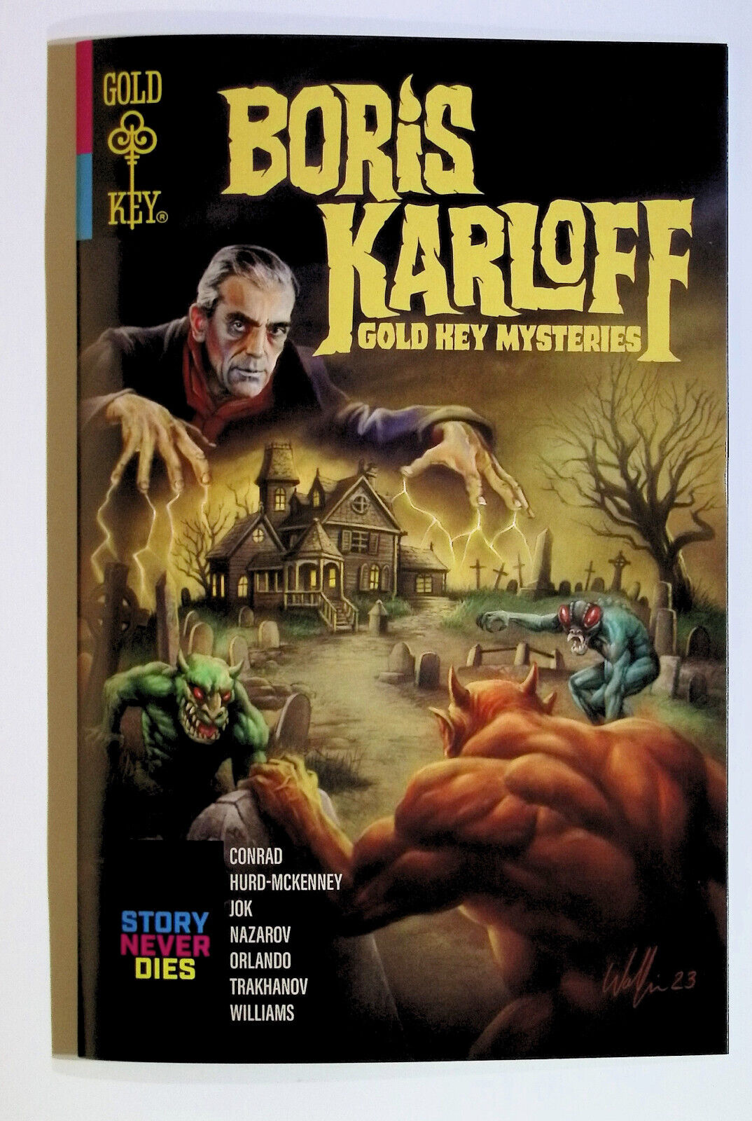 Boris Karloff: Gold Key Mysteries #1 Terry Wolfinger Variant NM-