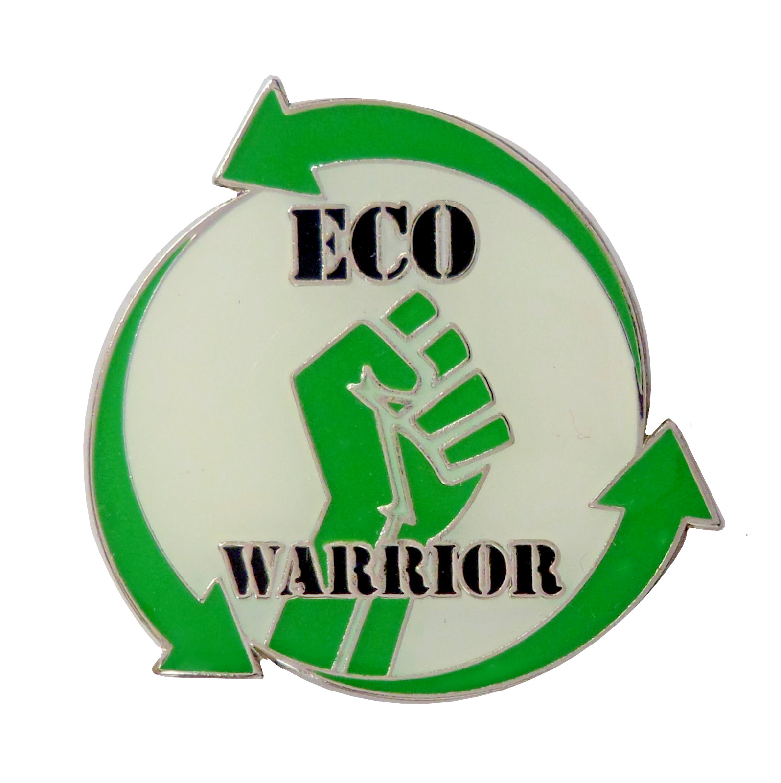 Climate Change Eco Warrior Environmentalism Pin Badge