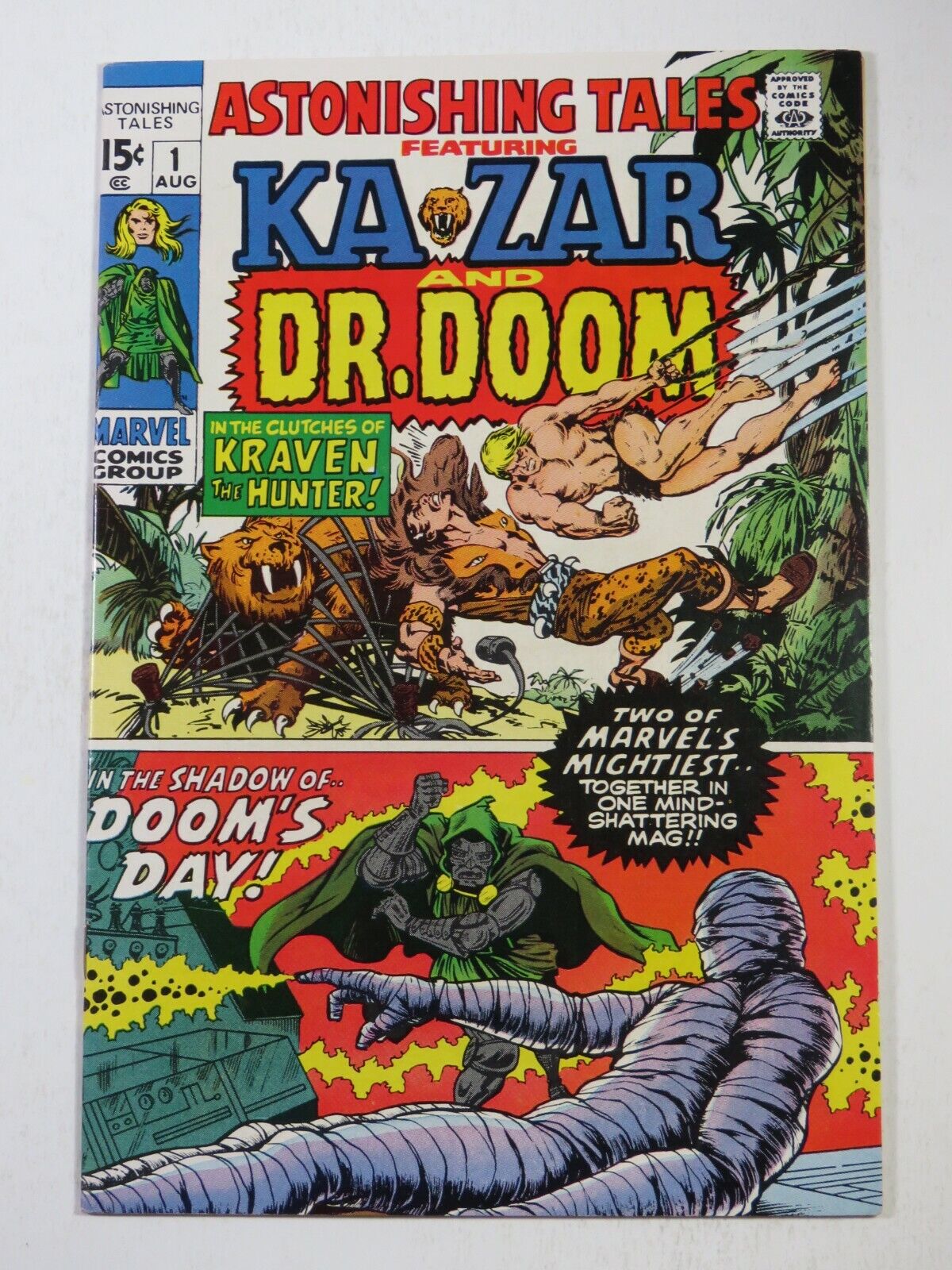 Astonishing Tales #1 Marvel 1970 Featuring Ka-zar & Doctor Doom Jack Kirby Art