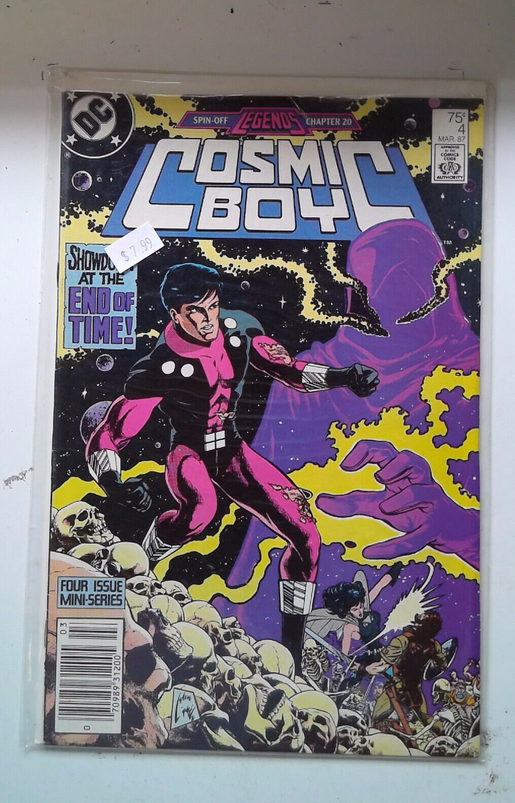 Cosmic Boy #4 DC Comics (1987) VF+ Newsstand 1st Print Comic Book
