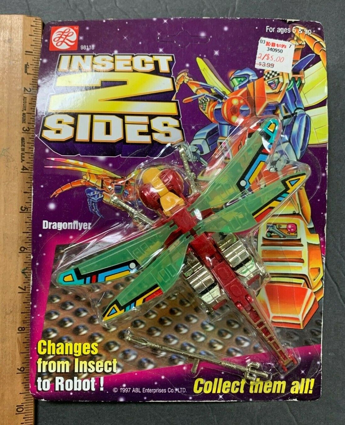 1997 INSECT 2 SIDES * DRAGONFLYER * FROM INSECT TO ROBOT BNIB (AA) 111421