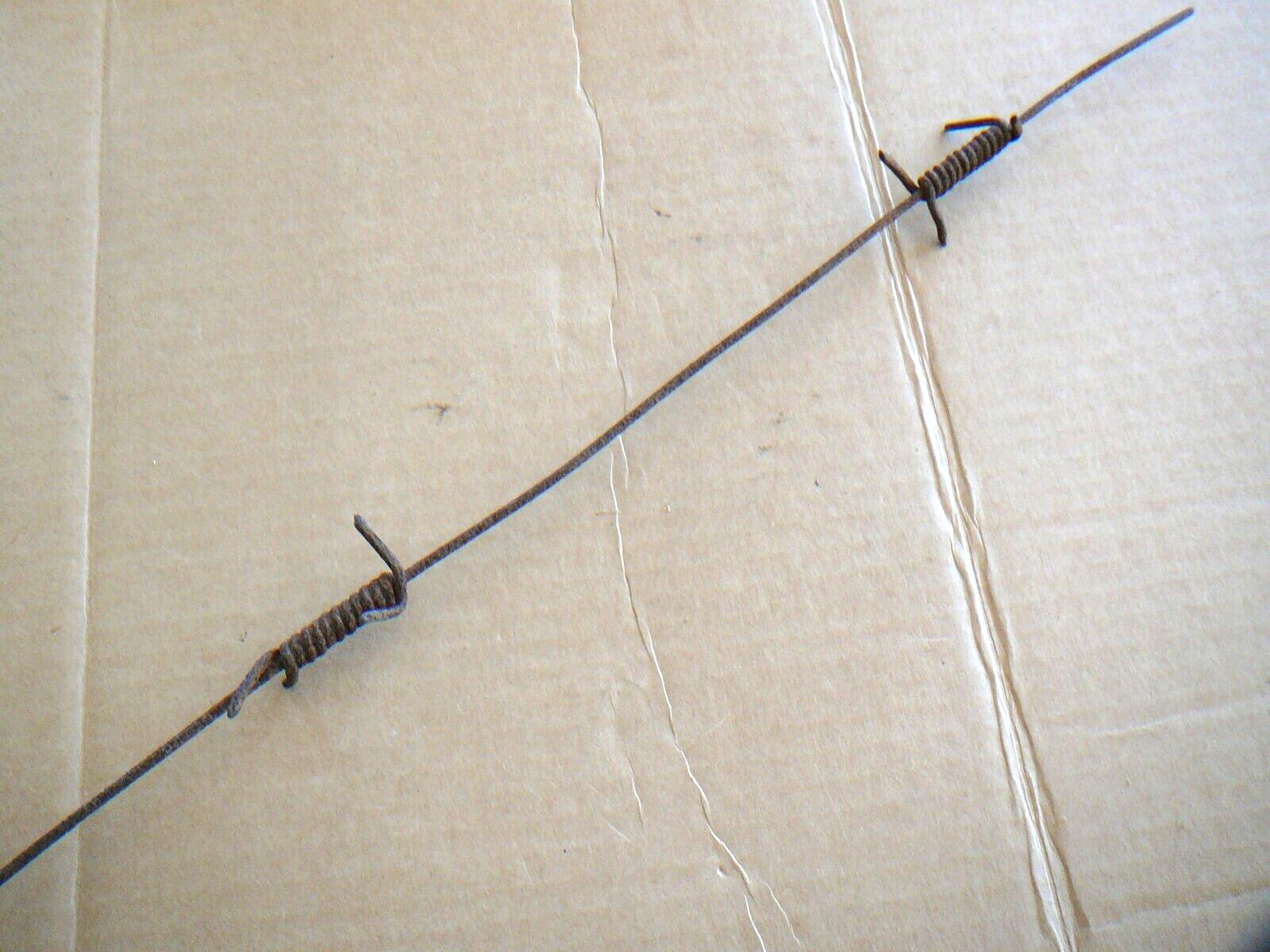 English WWII Six Wrap Four Point Entanglement War Wire - ANTIQUE BARBED WIRE