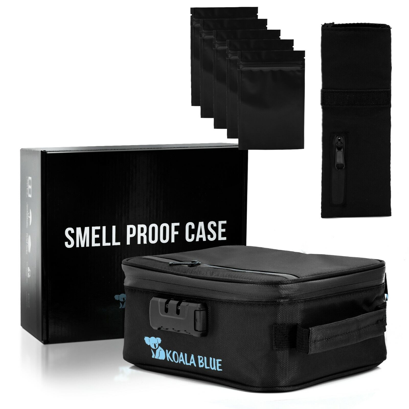 SMELL PROOF BAG COMBINATION LOCK  STASH CASE, BAGGIES & POUCH   USA SELLER