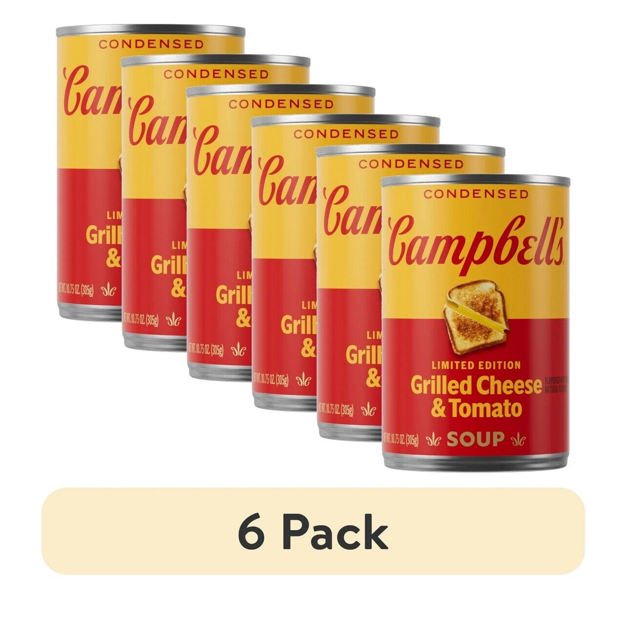 Campbells Grilled Cheese & Tomato Soup, 6 Cans, Limited Edition Six Total