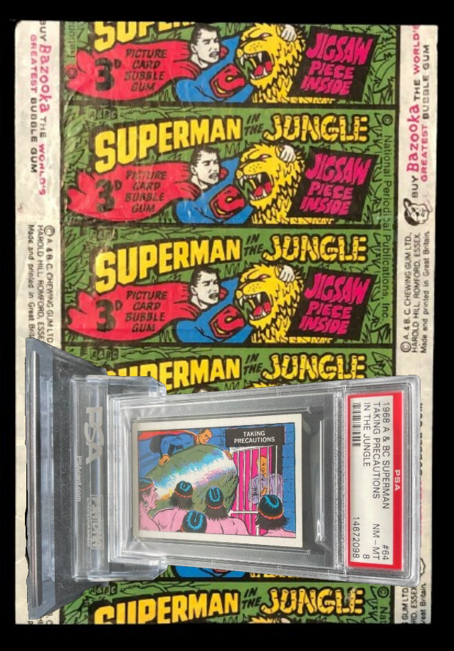 1968 A&BC Superman in the Jungle TAKING PRECAUTIONS #64 NM-MINT 8 - garno PSA 