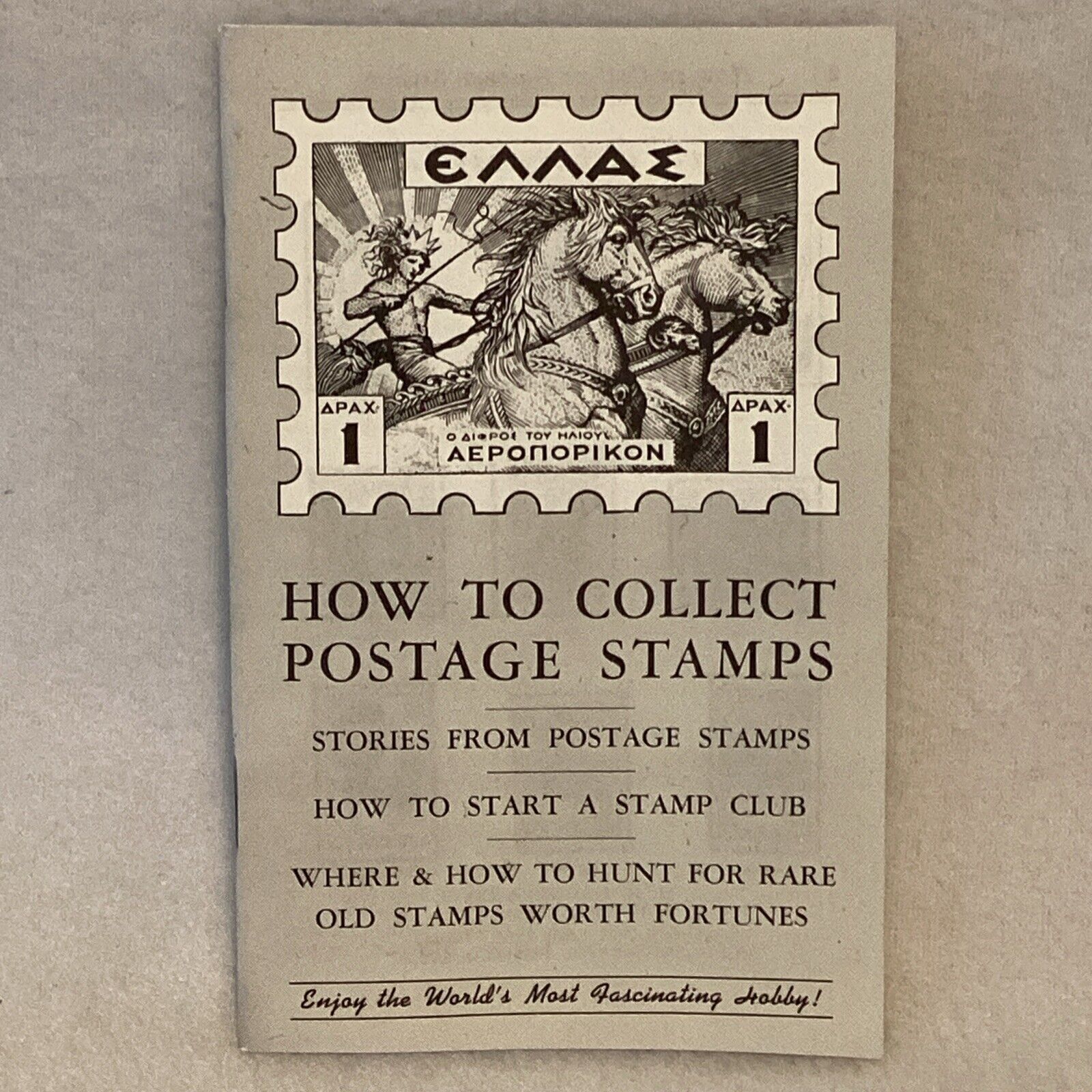 Vintage 1964 HOW TO COLLECT POSTAGE STAMPS Booklet Littleton Stamp Company