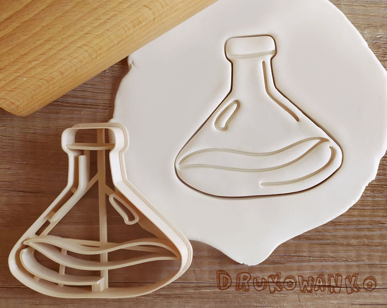 Test Vial Vials Triangular Flask Tube Laboratory Science Cookie Cutter
