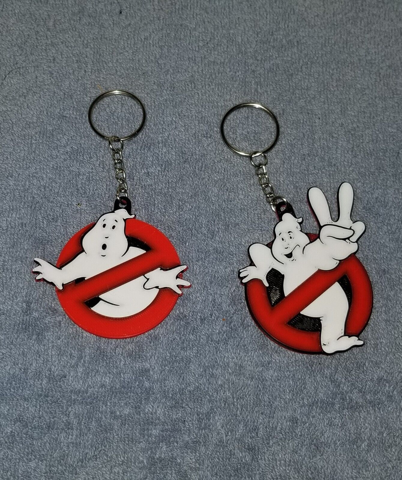 3D Printed GHOSTBUSTERS 1 & 2 Keychain Lot PLASTIC