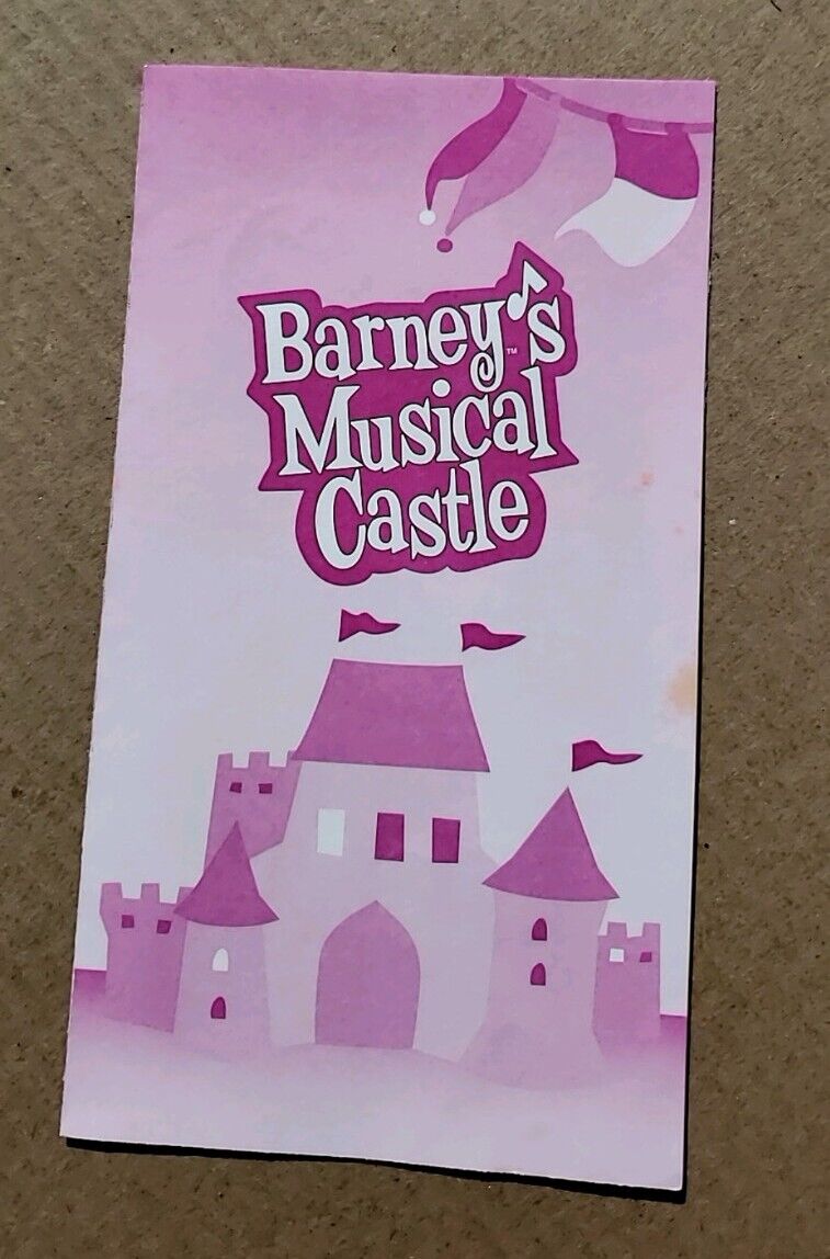 Vtg 2000 Barney\'s Musical Castle Program Guide EvezBeadz Purple Dinosaur Rare 