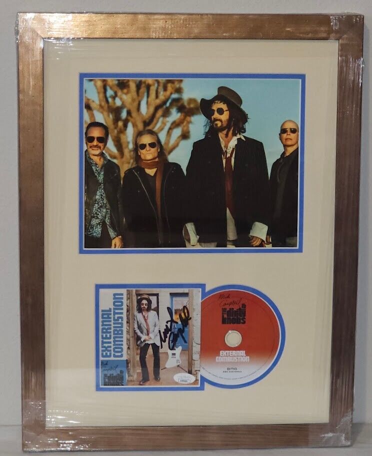 Mike Campbell The Dirty Knobs  Signed External Combustion JSA Certified  Framed