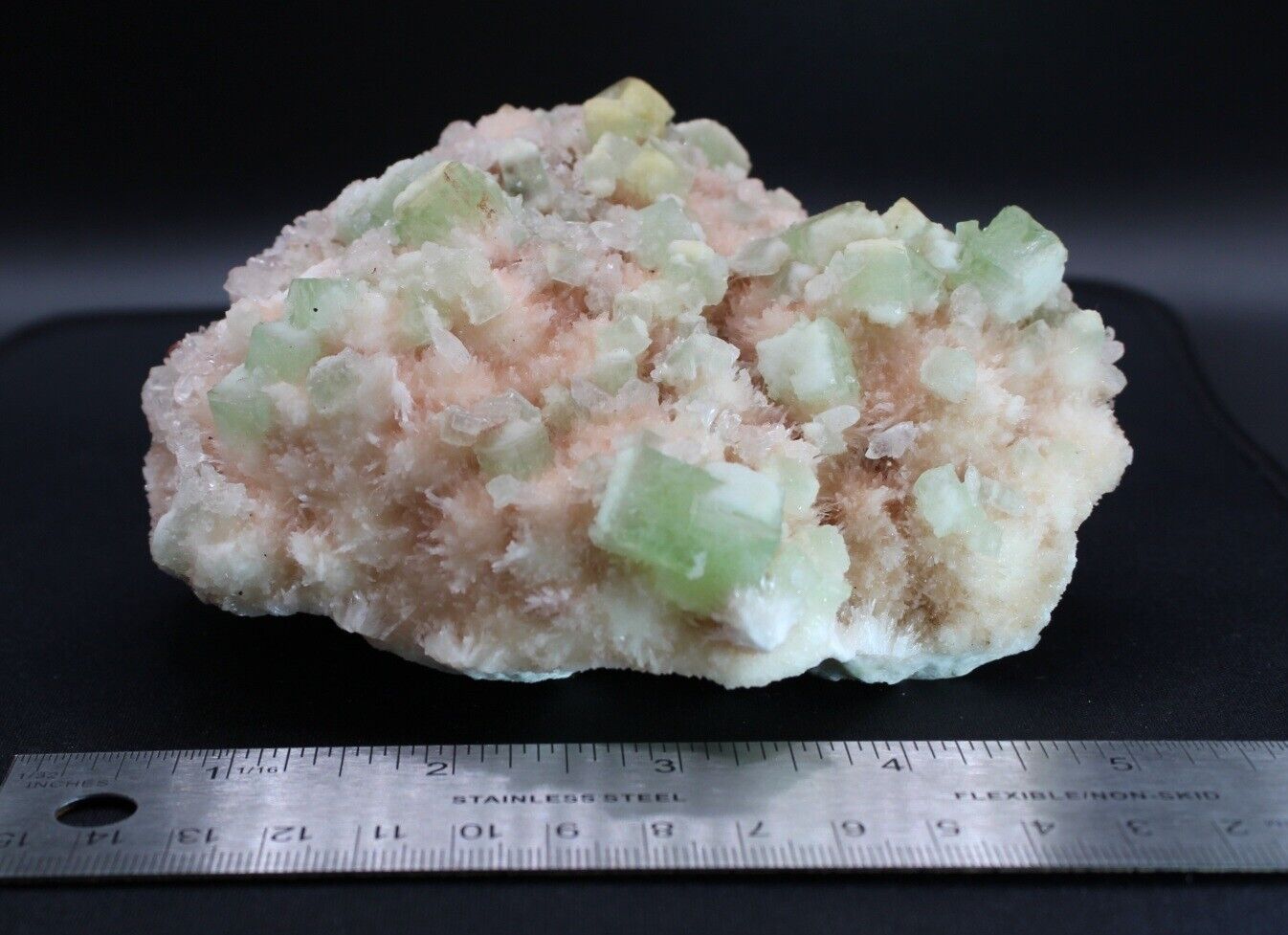 Massive Display Green Apophyllite Cluster Stilbite Crystal Rock Gem Raw Mineral