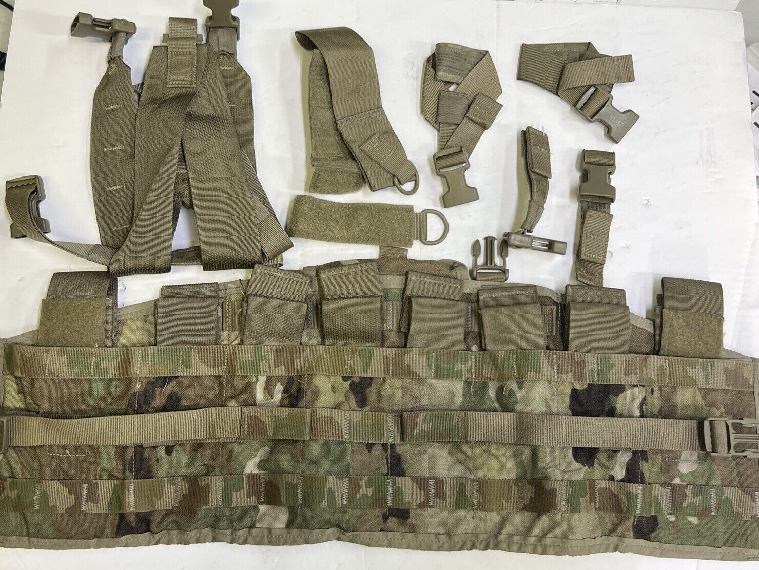 USGI US Army OCP Multicam Molle II Tactical Assault Panel TAP Chest Rig Vest VG