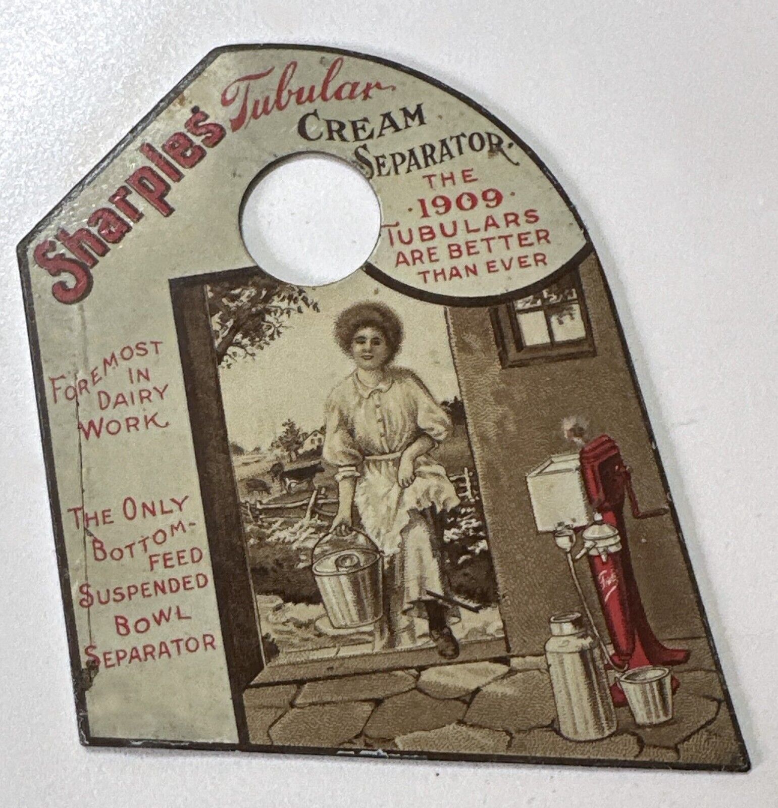 Vintage 1909 Sharples Tubular Cream Separator Pot Scraper--great condition