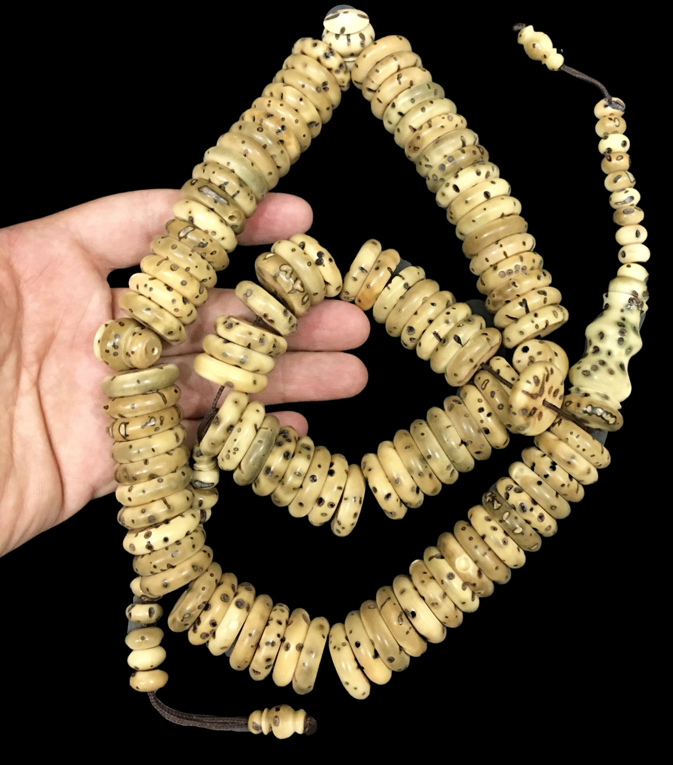 Prayer Beads inlaid 100 Tasbeeh Islamic Salah Masbaha rosary Oud Saliba 20 Mm