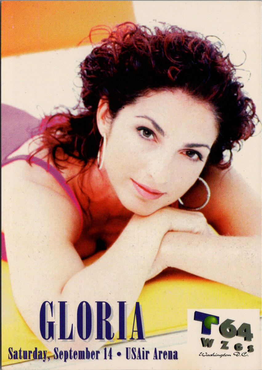 Gloria Estefan Evolution Tour 1996 Landover MD Spanish Language Postcard UNP