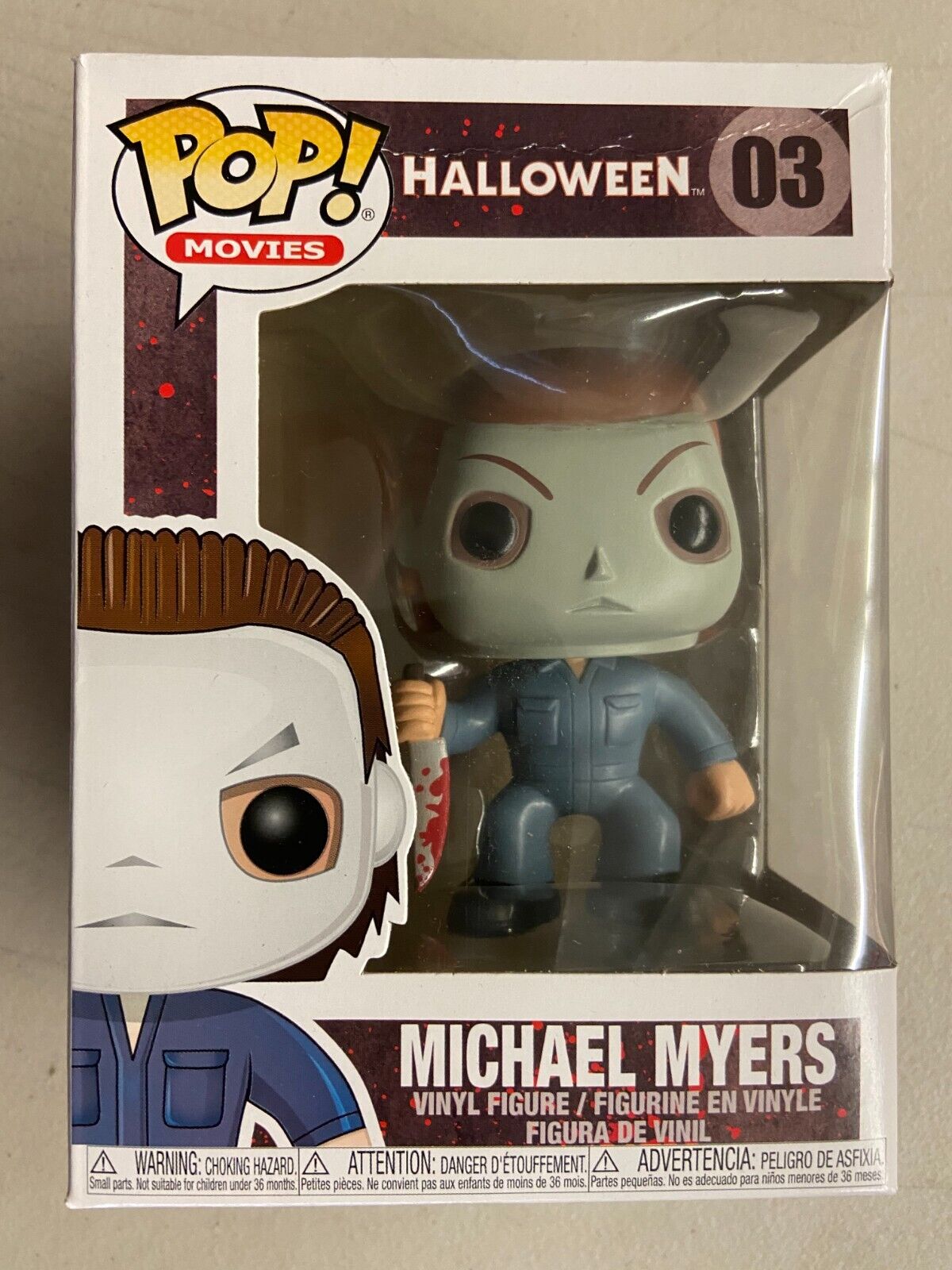 Funko Pop Horror Movies Halloween Michael Myers Vinyl Figure #03 DAMAGED BOX