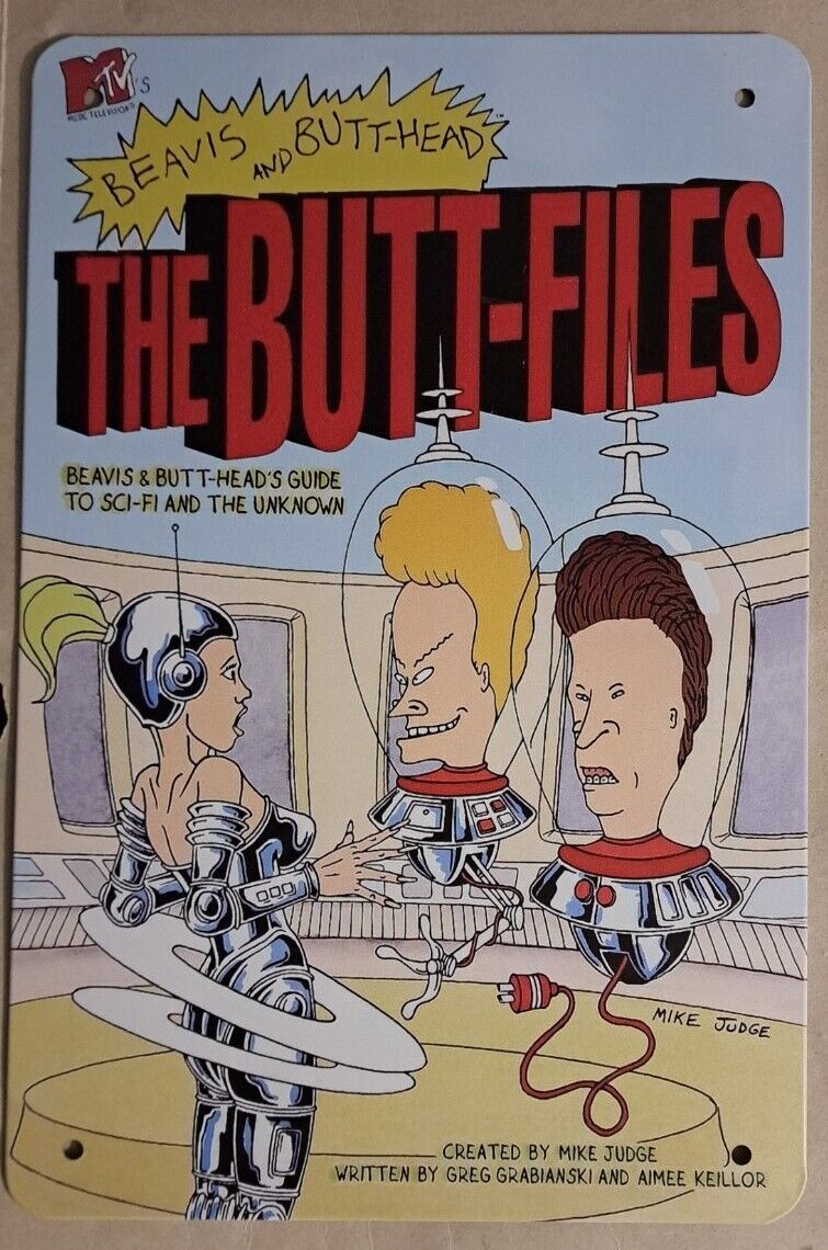 Beavis and Butt-Head: The Butt-Files metal hanging wall sign