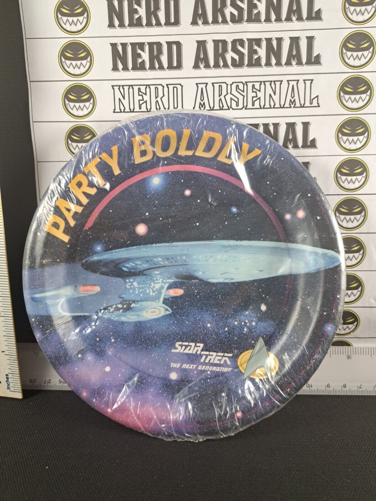 Vintage Star Trek The Next Generation Party Boldly Paper Plates