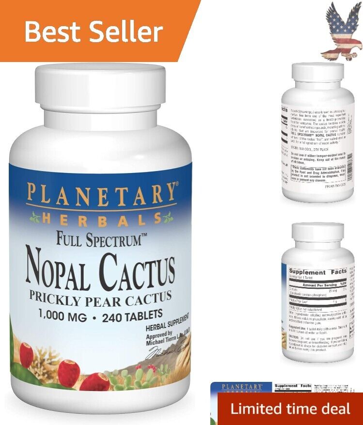 Powerful Nutrient-Rich Pure Nopal Cactus Capsules - Minty Refreshing