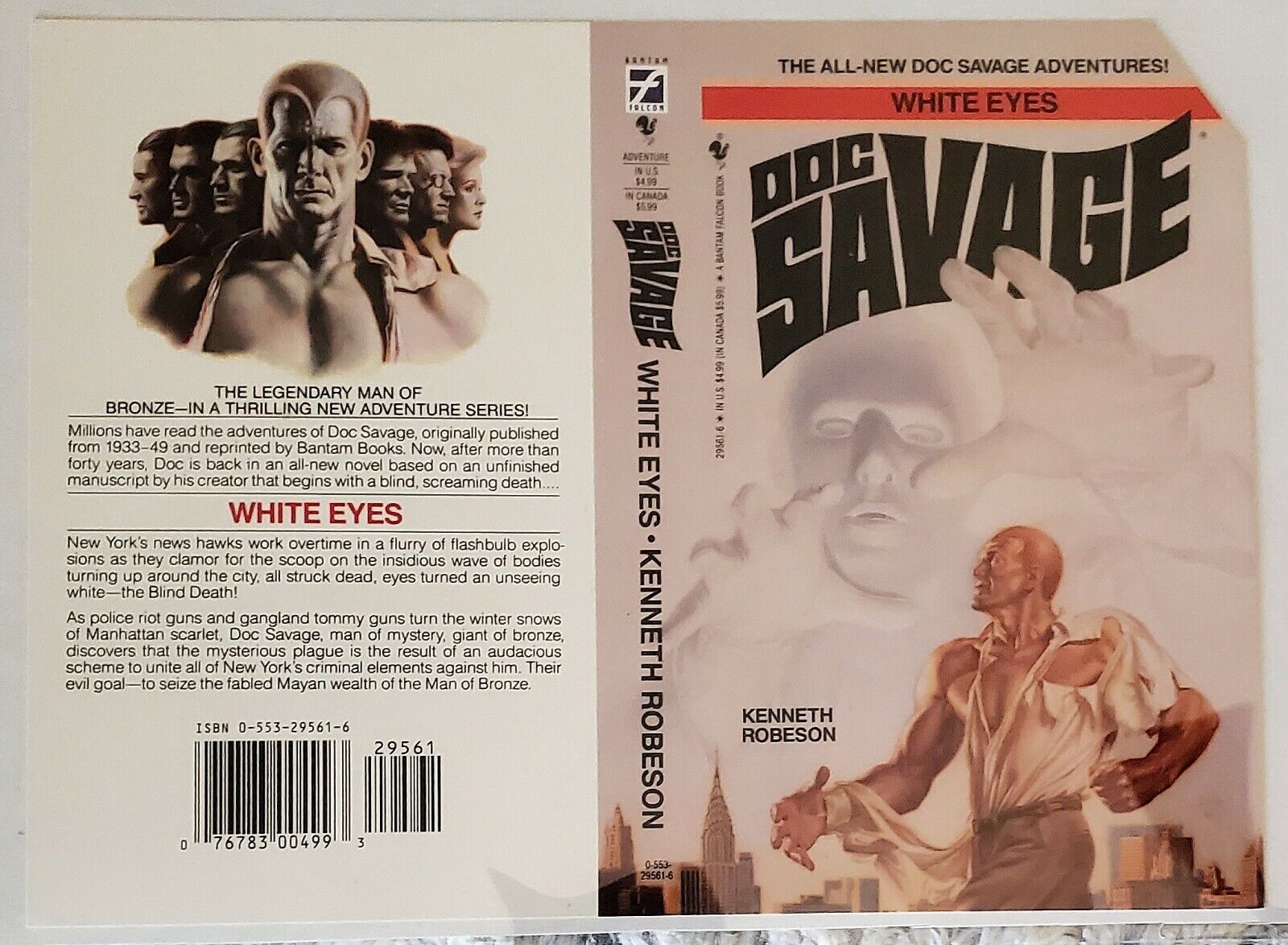 DOC SAVAGE ORIGINAL COVER PROOF FOR WHITE EYES