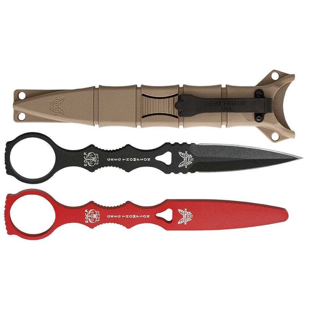 Benchmade Knives SOCP Dagger Trainer Knife Set 176BKSN-COMBO w/ Tan Sheath