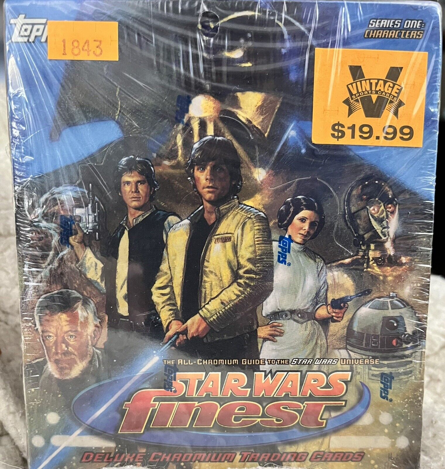 1996 Topps Star Wars Finest Series 1 Characters Deluxe Chromium Cards Sealed Box