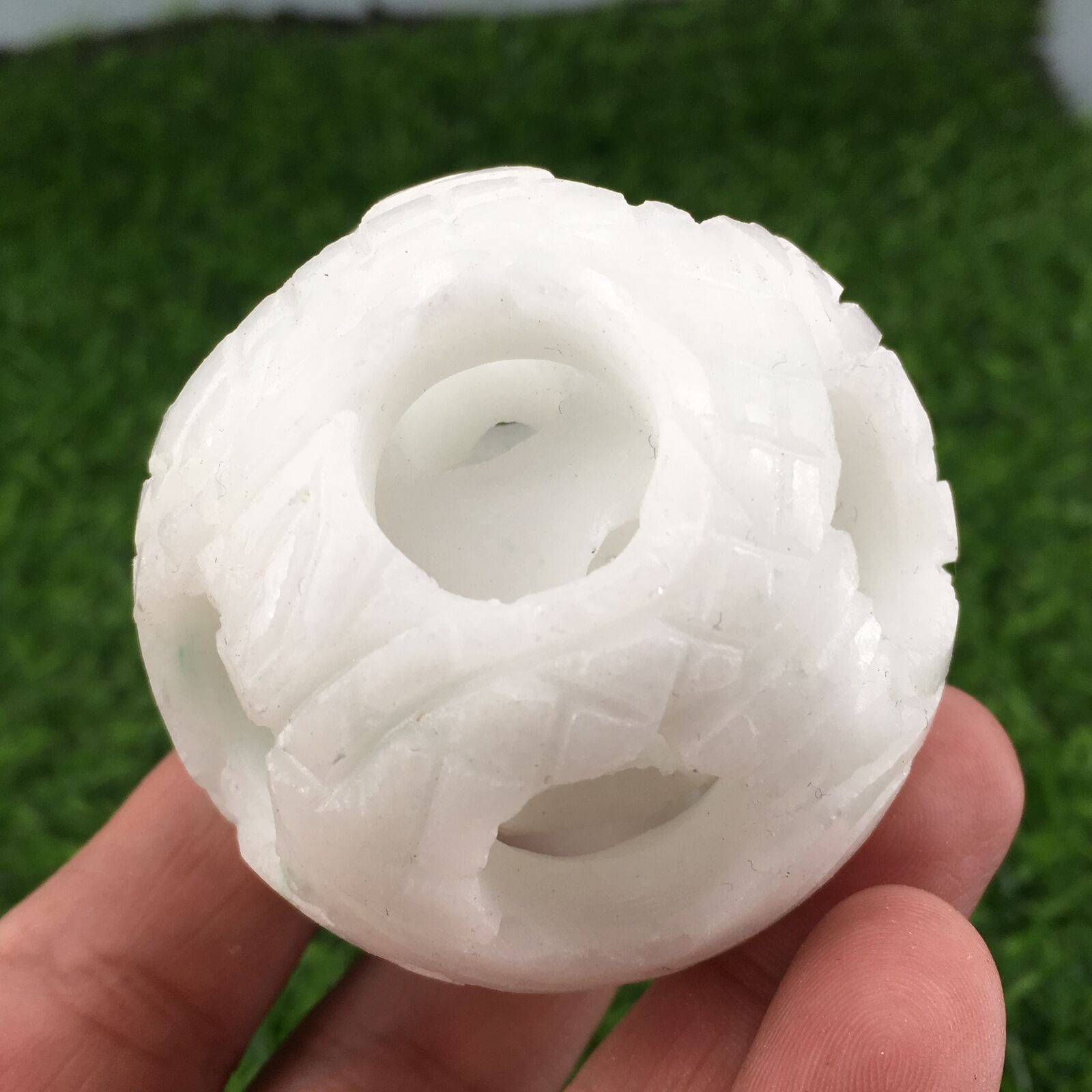 50mm+ Linglong Ball Quartz Crystal Sphere Decorate Element Reiki Healing 1pc