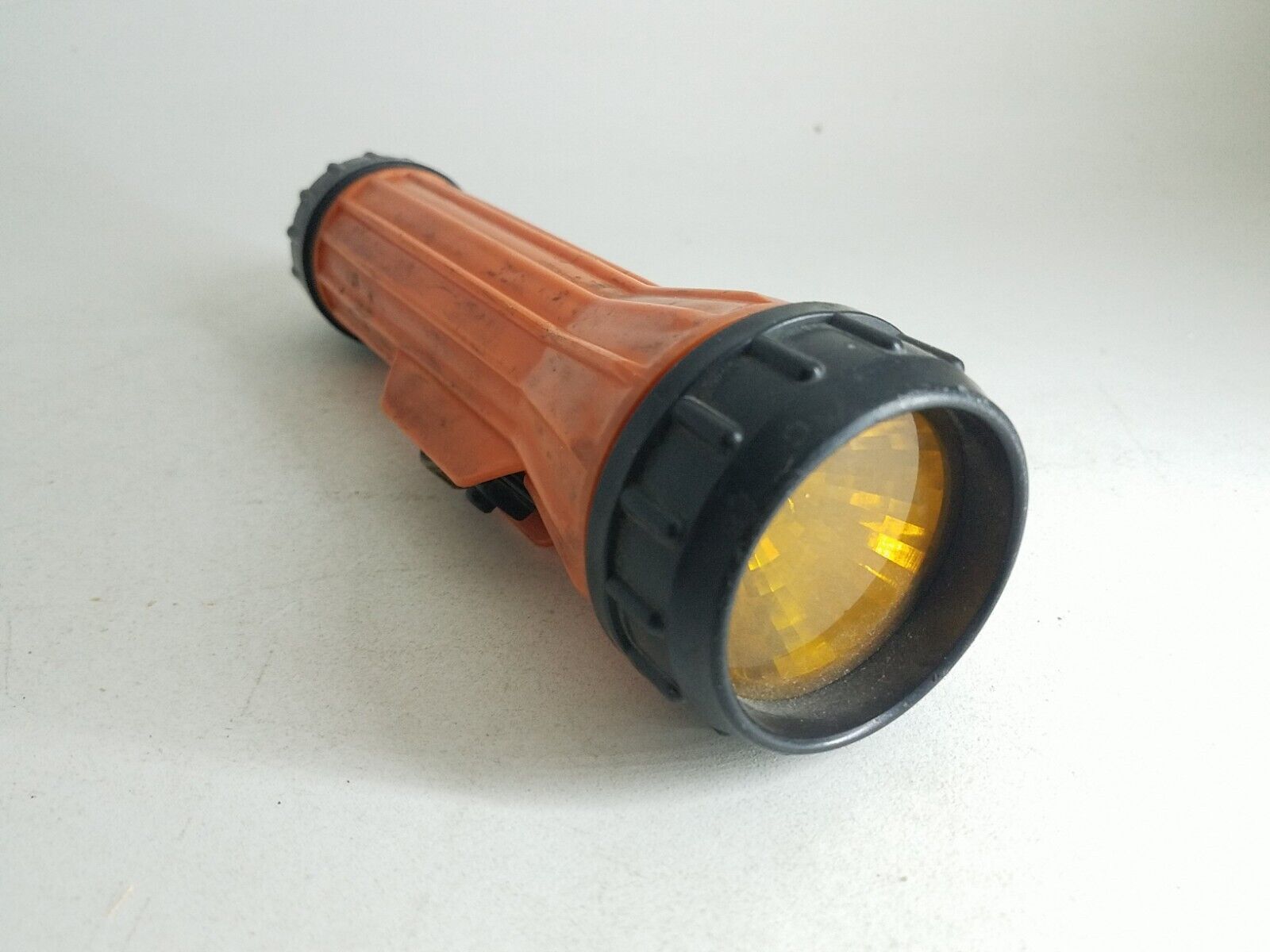 Fulton Vintage Flashlight Timberlands Made In USA Orange 2D Cells
