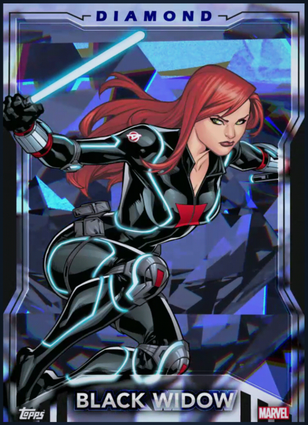 Black Widow Hidden Gems Diamond Epic (cc#143) Topps Marvel Collect Digital card