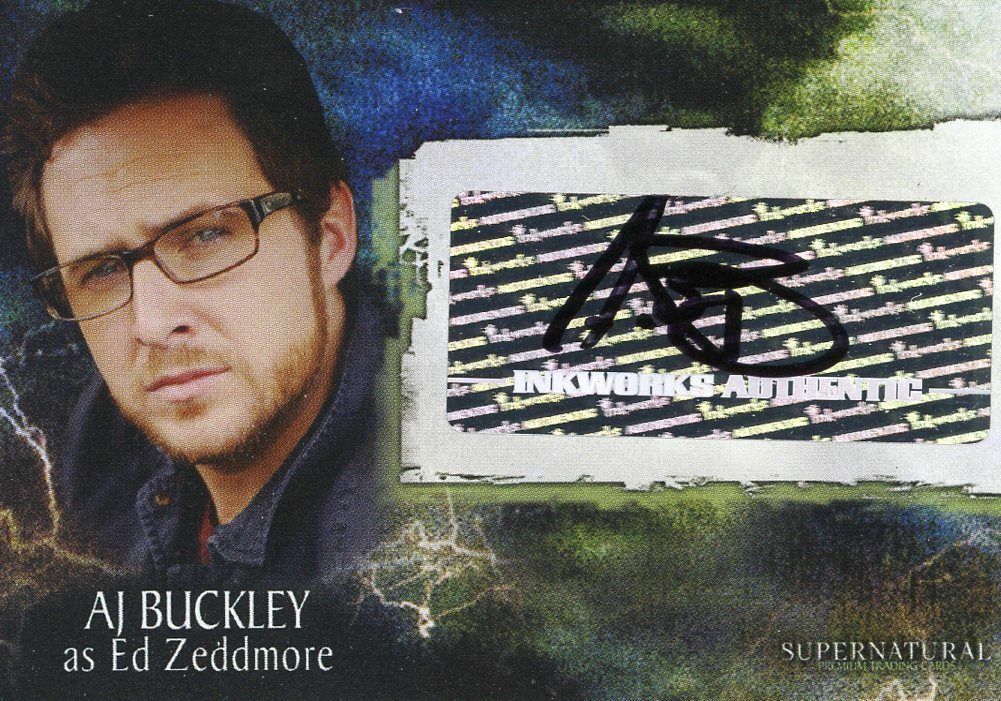 2008 INKWORKS SUPERNATURAL SEASON 3 AUTOGRAPH CARD AJ BUCKLEY #A26