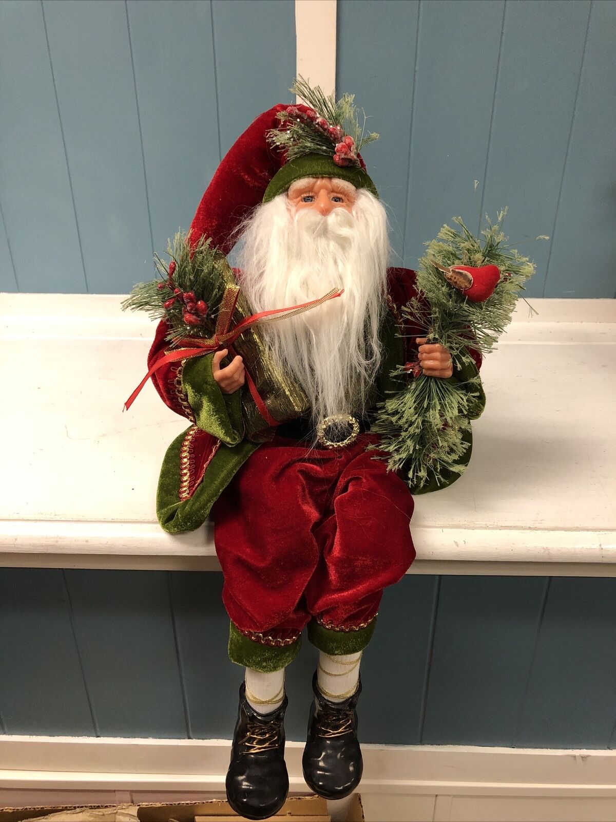 Christmas 22” Sitting Santa Figure Celebrate It 2019 Decoration  St. Nick