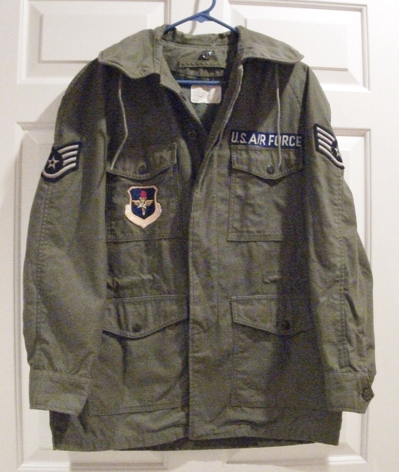 VTG Vietnam Era U.S. AIR FORCE Field Jacket-SSgt/Air Training CMD-Size: SML/REG