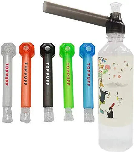 5 Pack Random Colors Top Puff Portable Hookah   Bottle  Water Glass Bong Pipes 