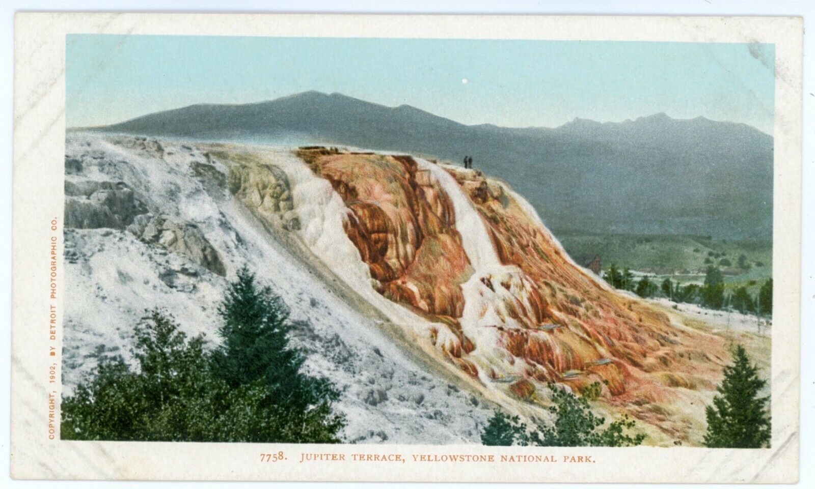 Postcard - Yellowstone National Park, Jupiter Hot Springs - 1902