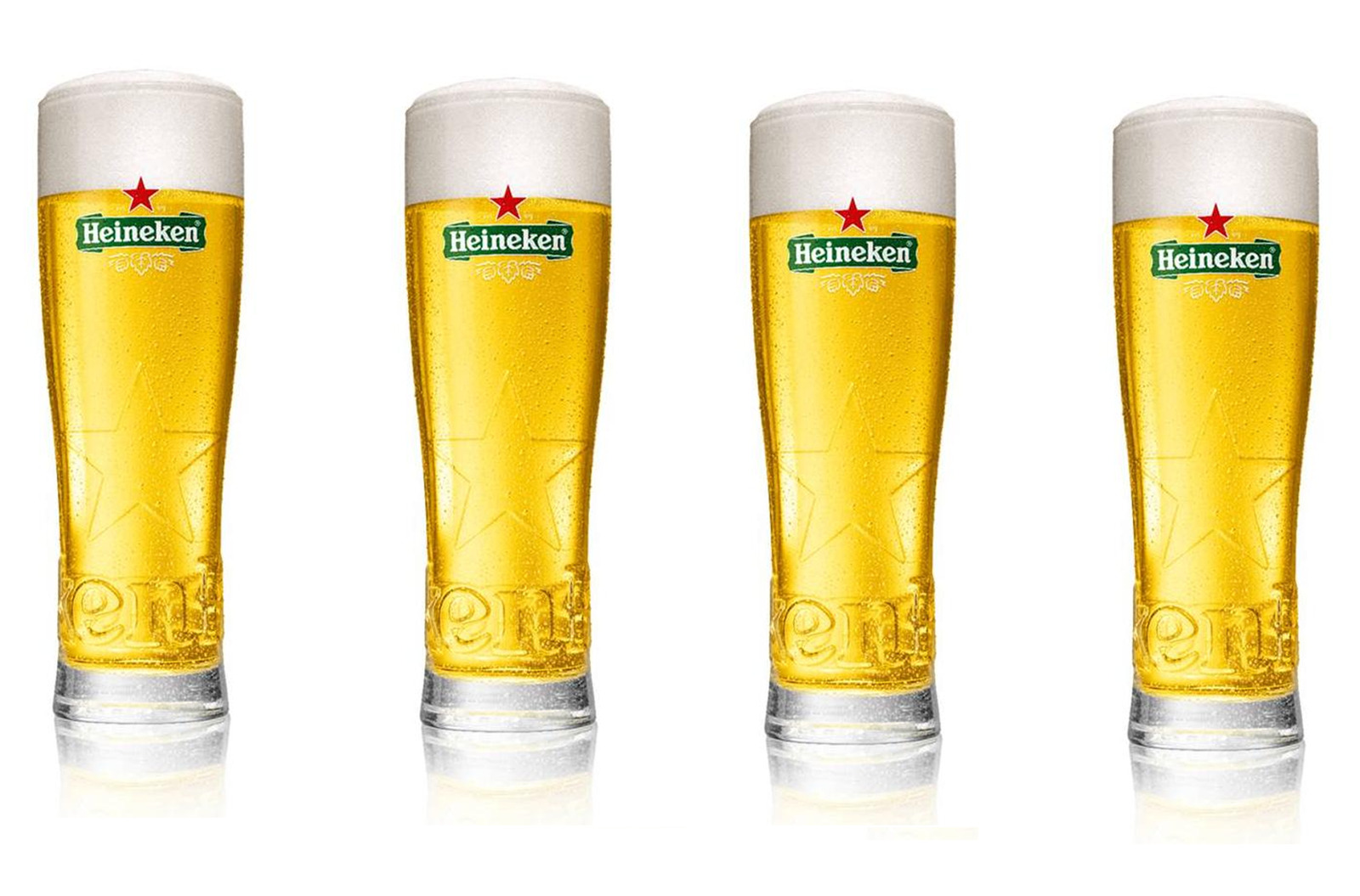 Heineken Holland Beer Glass - 16 Oz - Set of 4