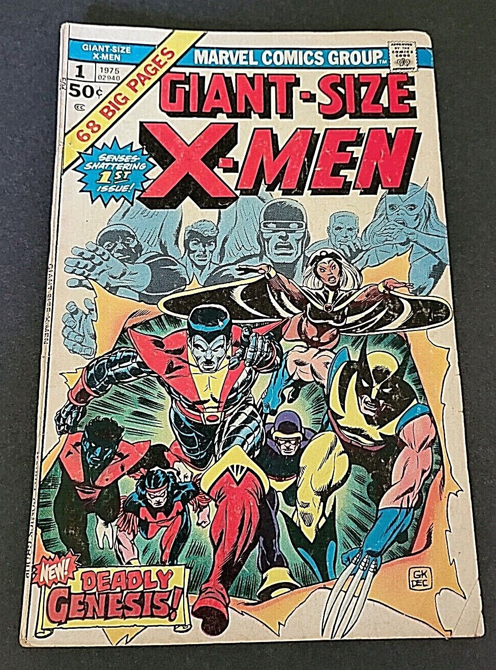 GIANT-SIZE X-MEN #1 1st app. new team Marvel Nice Never Pressed White Cover