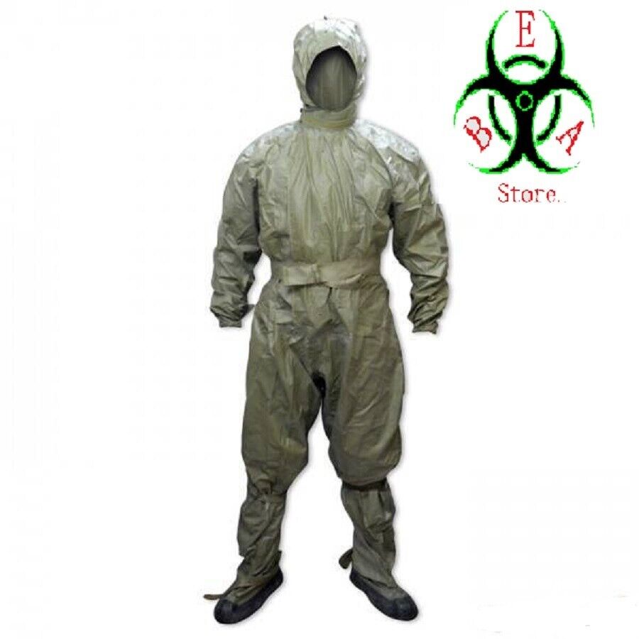 PREPPERS MODERN OP-1 NBC OVERALLS WITH GP-5 MASK AND FILTER RADIATION PROTECTION
