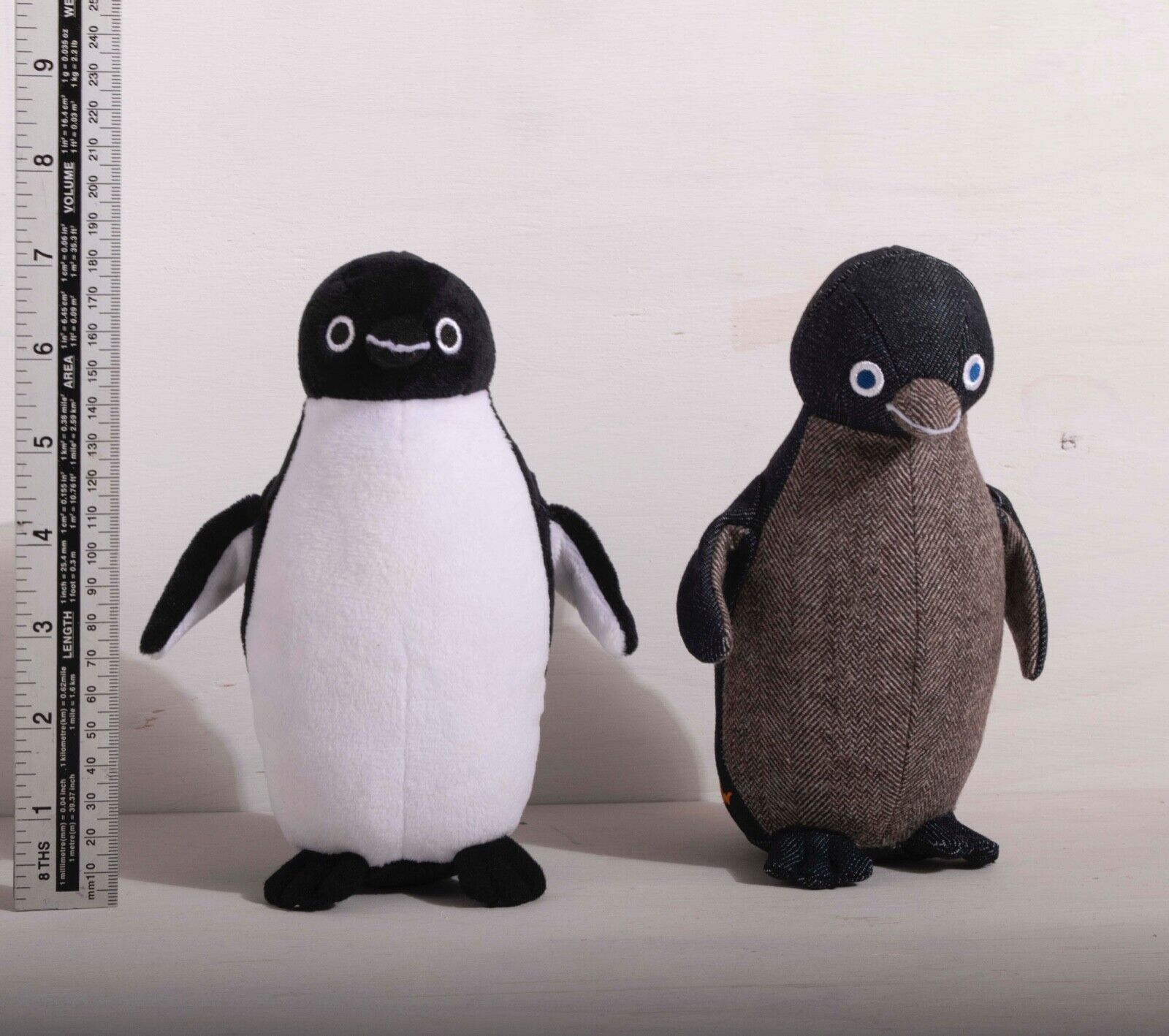 Japan Railway Suica Penguin Plush Doll Normal and EDWIN Denim Limited Set