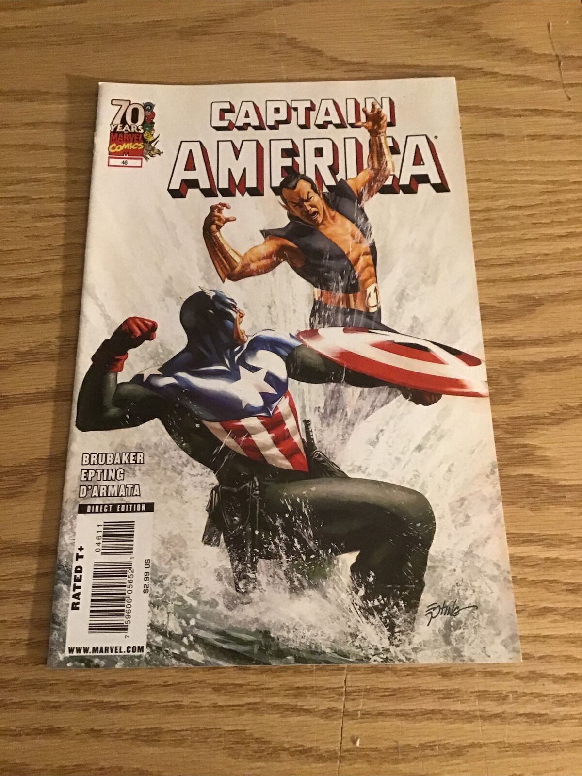 captain america #46 Marvel Comics APPEARS Namor & Human Torch(2009)INVADERS BACK