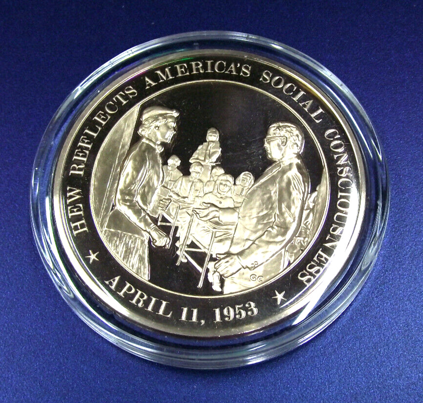FRANKLIN MINT COIN-APR 11, 1953 - HEW REFLECTS AMERICA'S SOCIAL CONSCIOUSNESS