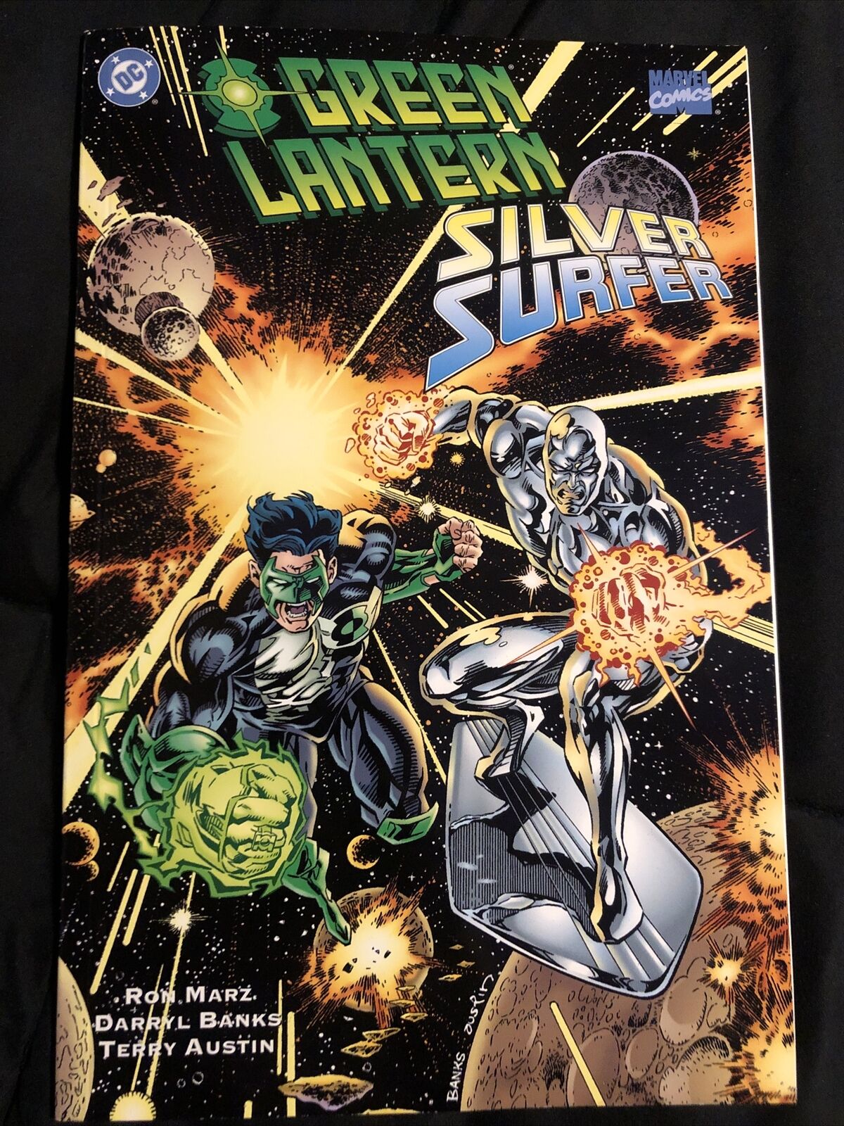Green Lantern Silver Surfer Unholy Alliances #1 Comic DC Marvel 1995 Thanos Marz