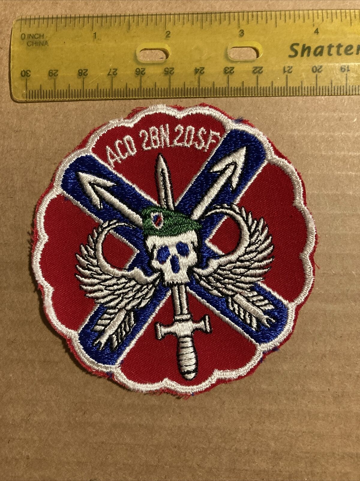 A Co 2bn 2dSF Military Patch Used