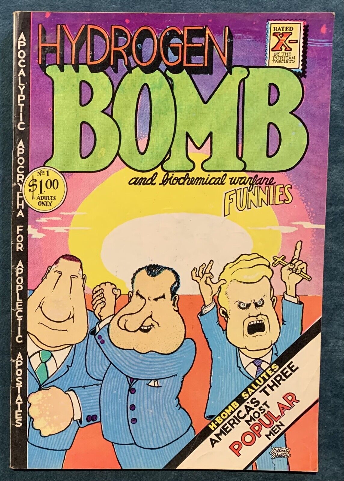 Hydrogen Bomb Funnies  Underground Comix  1st Printing