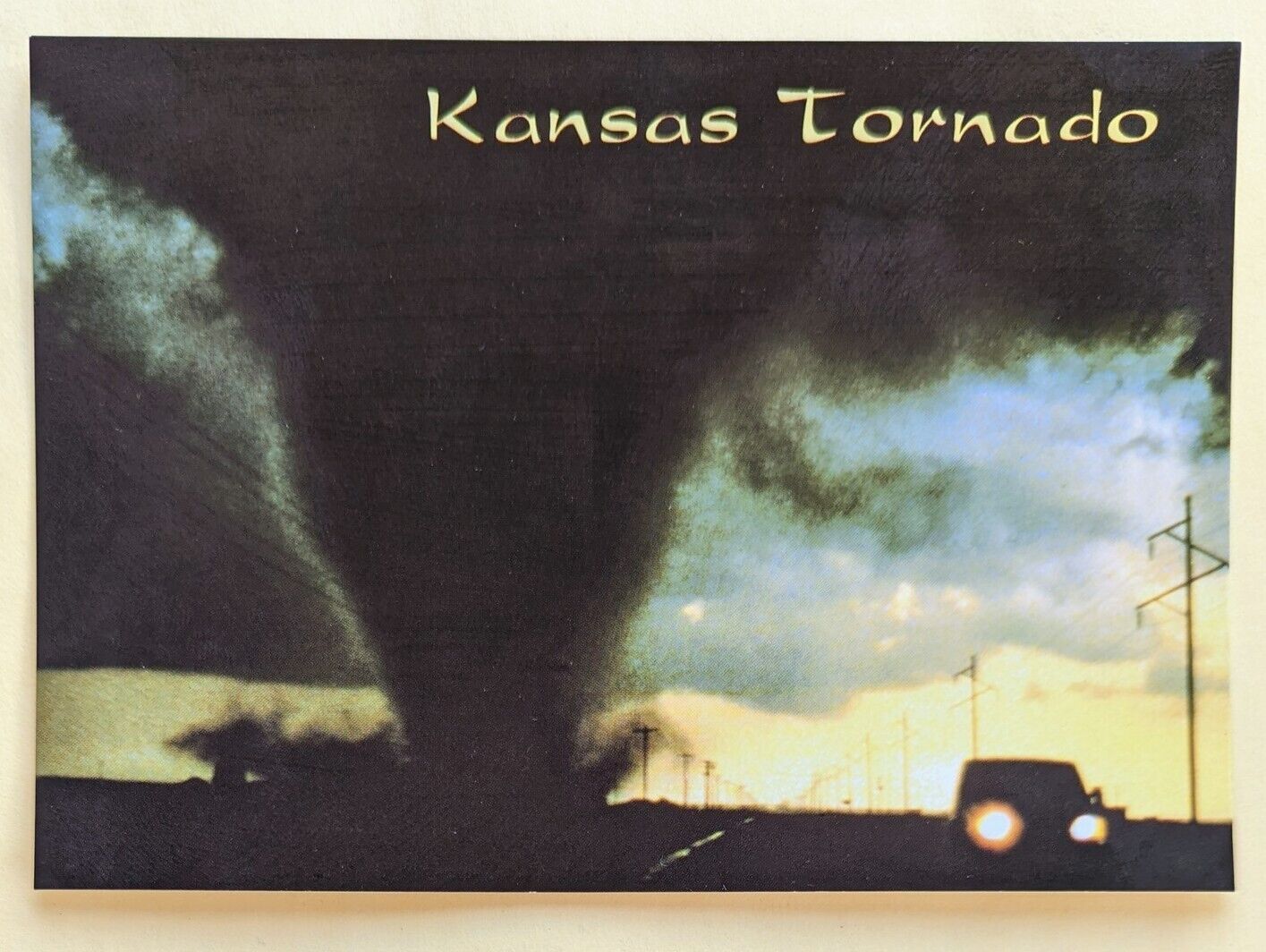 Postcard KS. Tornado. Kansas 