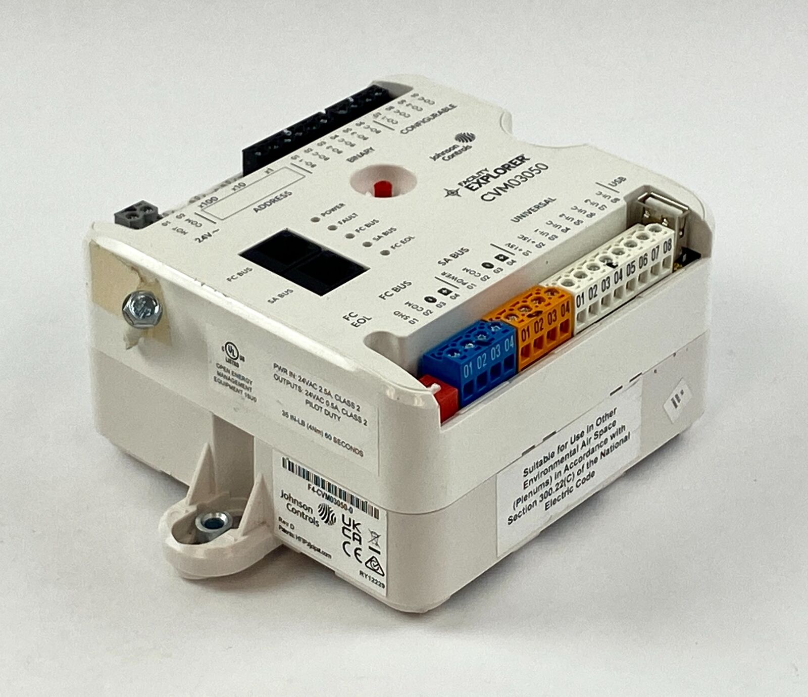 Johnson Controls F4-CVM03050-0 Facility Explorer VAV Box Controller NWOB