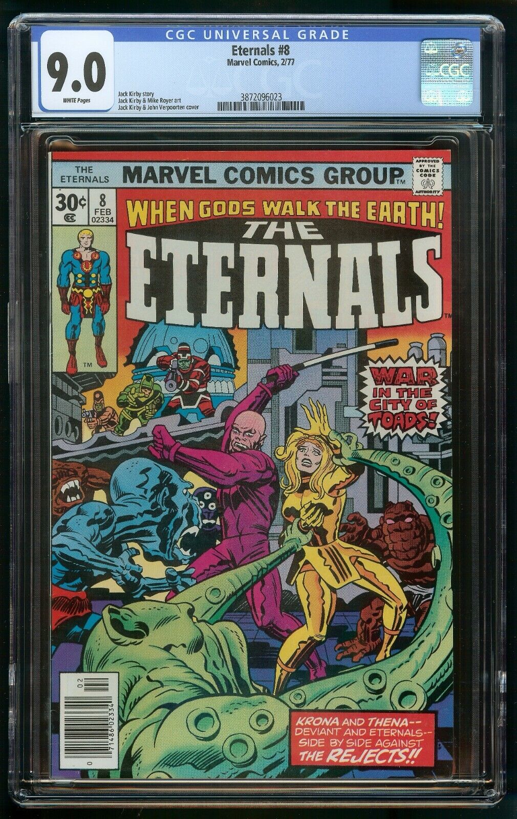 ETERNALS (1977) #8 CGC 9.0 WHITE PAGES