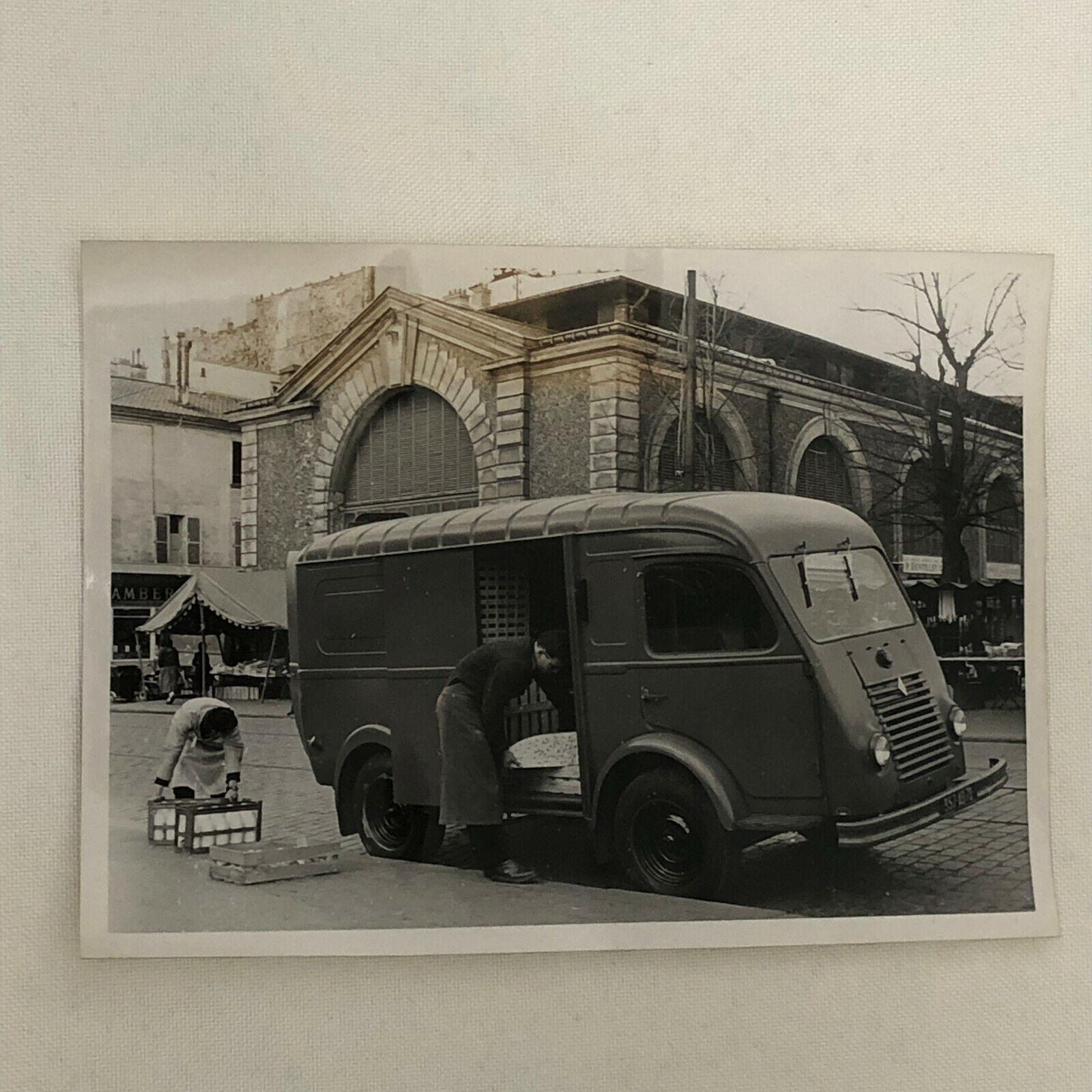 Vintage Renault Delivery Van Truck Factory Press Photo Photograph 